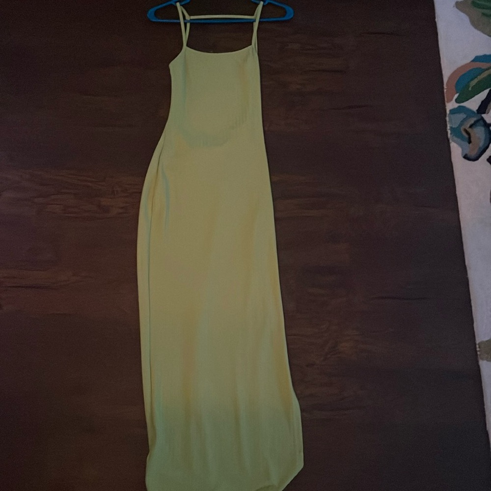 SHEIN green ribbed dress. Size XS